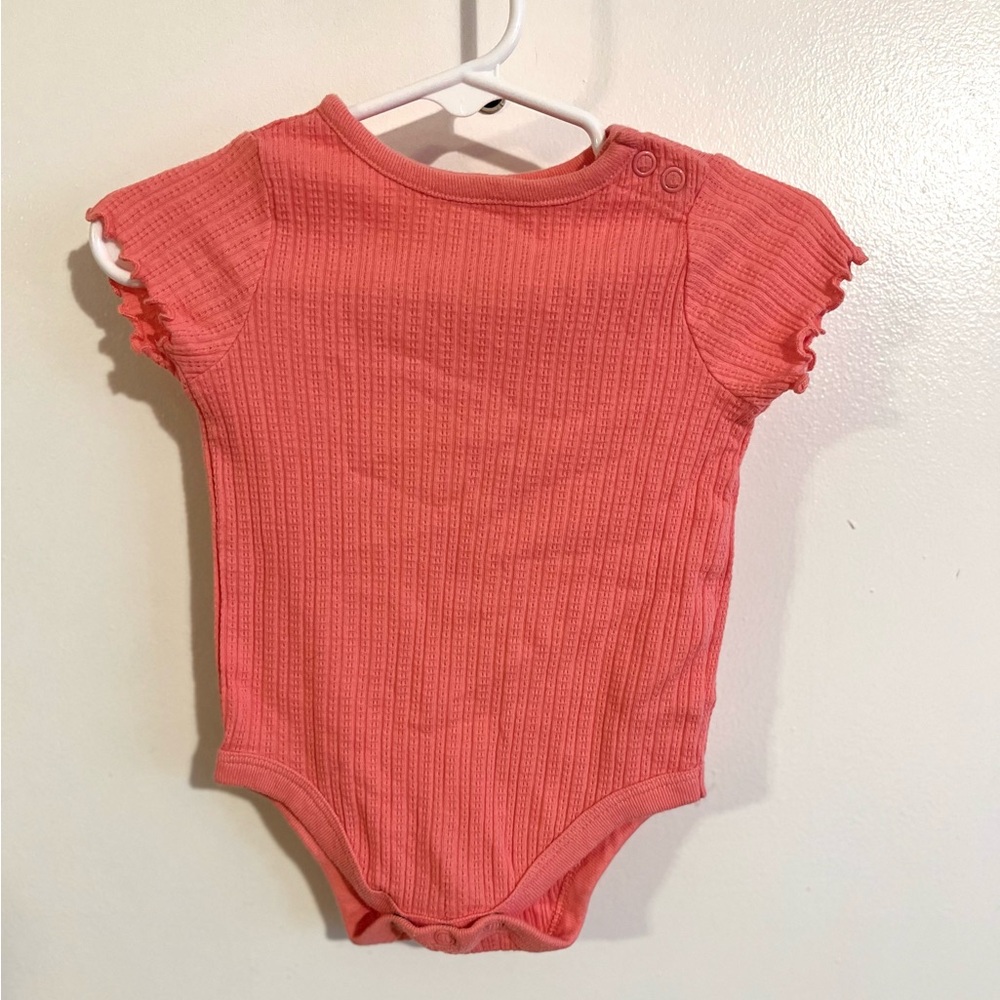 Garanimals Coral Ribbed Bodysuit